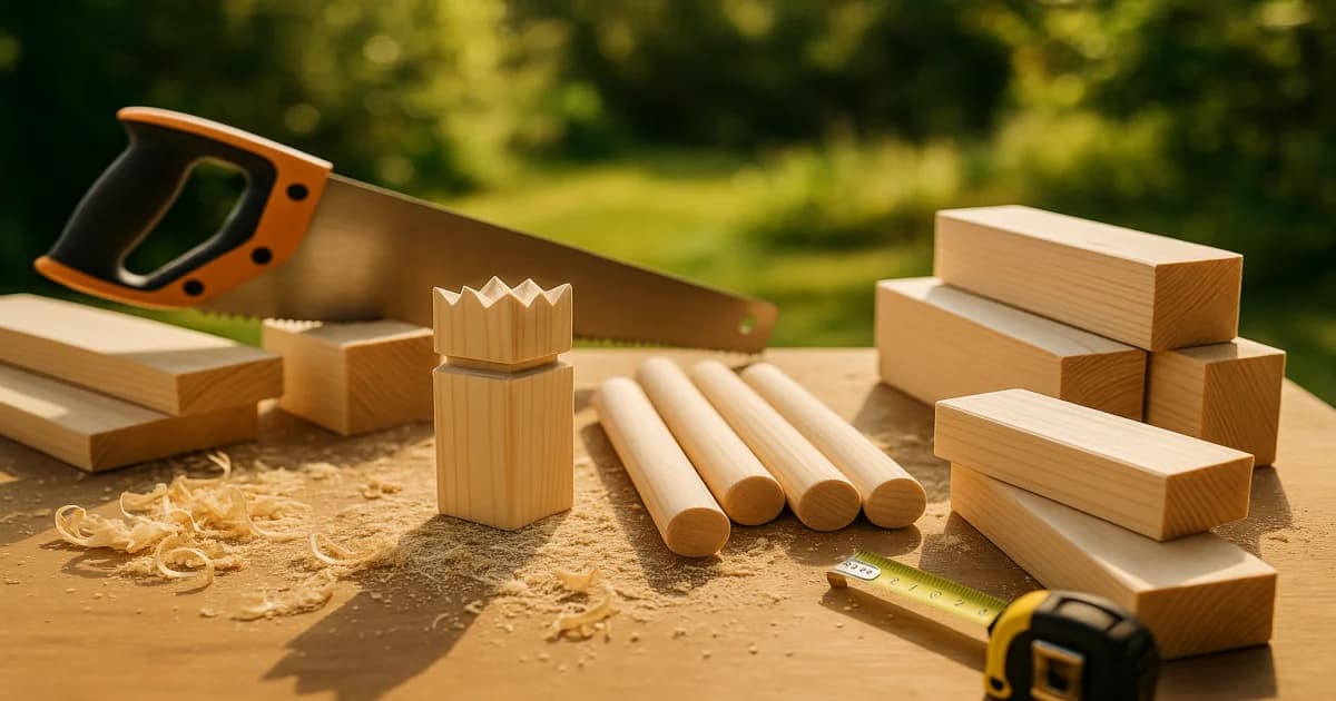 Kubb selber bauen DIY Holzwerkstatt